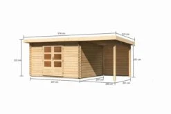 KARIBU Gartenhaus Bastrup7 , Naturbelassen, Fichtenholz 28mm, 574,5 X 297 X 222 Cm, Pultdach, Anbau 2m Mit Rückwand 16 KARIBU Gartenhaus Bastrup7 , Naturbelassen, Fichtenholz 28mm, 574,5 X 297 X 222 Cm, Pultdach, Anbau 2m Mit Rückwand -Gartenmoebel Verkaufs-Shop 30563 5 05.jpg