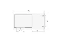KARIBU Gartenhaus Bastrup8 , Naturbelassen, Fichtenholz 28mm, 604,5 X 297 X 222 Cm, Pultdach, Anbau 2m Mit Rückwand 17 KARIBU Gartenhaus Bastrup8 , Naturbelassen, Fichtenholz 28mm, 604,5 X 297 X 222 Cm, Pultdach, Anbau 2m Mit Rückwand -Gartenmoebel Verkaufs-Shop 30564 06.jpg