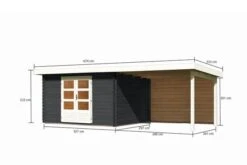 KARIBU Gartenhaus Bastrup 7 , Anthrazit, Fichtenholz 28mm, 674 X 297 X 222 Cm, Pultdach, Anbau 3m Mit Rückwand -Gartenmoebel Verkaufs-Shop 30566 10 05.jpg