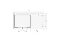 KARIBU Gartenhaus Bastrup 7 , Anthrazit, Fichtenholz 28mm, 674 X 297 X 222 Cm, Pultdach, Anbau 3m Mit Rückwand -Gartenmoebel Verkaufs-Shop 30566 10 06.jpg