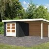 KARIBU Gartenhaus Bastrup 4 , Anthrazit, Fichtenholz 28mm, 554 X 297 X 222 Cm, Pultdach, Anbau 3m Mit Rückwand 1 KARIBU Gartenhaus Bastrup 4 , Anthrazit, Fichtenholz 28mm, 554 X 297 X 222 Cm, Pultdach, Anbau 3m Mit Rückwand -Gartenmoebel Verkaufs-Shop 30566 6 01.jpg