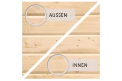 KARIBU Gartenhaus Bastrup 5, Naturbelassen, Fichtenholz 28mm, 714,5 X 297 X 222 Cm, Pultdach, Anbau 4m Mit Rückwand -Gartenmoebel Verkaufs-Shop 30568 2 04.jpg