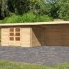 KARIBU Gartenhaus Bastrup 7, Naturbelassen, Fichtenholz 28mm, 774,5 X 297 X 222 Cm, Pultdach, Anbau 4m Mit Rückwand 1 KARIBU Gartenhaus Bastrup 7, Naturbelassen, Fichtenholz 28mm, 774,5 X 297 X 222 Cm, Pultdach, Anbau 4m Mit Rückwand -Gartenmoebel Verkaufs-Shop 30568 3 01.jpg