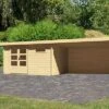 KARIBU Gartenhaus Bastrup 8, Naturbelassen, Fichtenholz 28mm, 804,5 X 297 X 222 Cm, Pultdach, Anbau 4m Mit Rück- Und Seitenwand 1 KARIBU Gartenhaus Bastrup 8, Naturbelassen, Fichtenholz 28mm, 804,5 X 297 X 222 Cm, Pultdach, Anbau 4m Mit Rück- Und Seitenwand -Gartenmoebel Verkaufs-Shop 30571 01.jpg