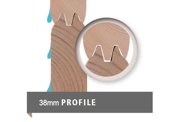 KARIBU Mittelwandhaus Schönbuch 2, Terragrau, Fichtenholz 38mm, 458 X 276 X 228 Cm, Flachdach 9 KARIBU Mittelwandhaus Schönbuch 2, Terragrau, Fichtenholz 38mm, 458 X 276 X 228 Cm, Flachdach – Bild 7
