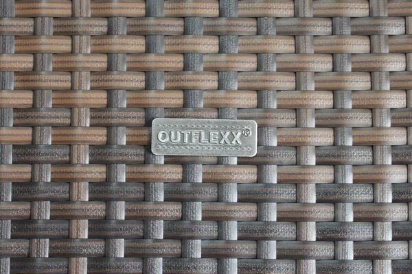 OUTFLEXX 2-Sitzer Ecksofa, Braun Marmoriert, Polyrattan, 145 X 85 X 70 Cm, Wasserfeste Kissenbox, Armlehne Re. 5 OUTFLEXX 2-Sitzer Ecksofa, Braun Marmoriert, Polyrattan, 145 X 85 X 70 Cm, Wasserfeste Kissenbox, Armlehne Re. – Bild 3