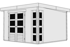 KARIBU Gartenhaus Kerko 6, Fichtenholz 19 Mm, Flachdach -Gartenmoebel Verkaufs-Shop 3 17998 2.jpg