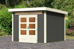 KARIBU Gartenhaus Kandern 6, Fichtenholz 28 Mm, Flachdach -Gartenmoebel Verkaufs-Shop 3 18010 2.jpg