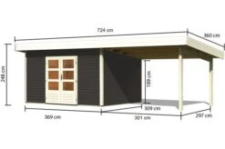 KARIBU Gartenhaus Northeim 4, Fichtenholz 38 Mm, Pultdach 12 KARIBU Gartenhaus Northeim 4, Fichtenholz 38 Mm, Pultdach -Gartenmoebel Verkaufs-Shop 3 18027 14.jpg