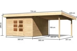 KARIBU Gartenhaus Northeim 5, Fichtenholz 38 Mm, Pultdach -Gartenmoebel Verkaufs-Shop 3 18028 11.jpg
