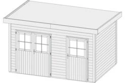 KARIBU Gartenhaus Tintrup, Fichtenholz 28 Mm, Flachdach 7 KARIBU Gartenhaus Tintrup, Fichtenholz 28 Mm, Flachdach -Gartenmoebel Verkaufs-Shop 3 18038 2.jpg