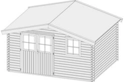 KARIBU Gartenhaus Felsenau, Fichtenholz 40 Mm, Naturbelassen 7 KARIBU Gartenhaus Felsenau, Fichtenholz 40 Mm, Naturbelassen -Gartenmoebel Verkaufs-Shop 3 18044 4.jpg