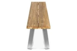 OUTFLEXX Gartenbank, Edelstahl/recyceltes FSC®-Teak, 160x40x45cm, A-Gestell, Rustikal Gebürstet 9 OUTFLEXX Gartenbank, Edelstahl/recyceltes FSC®-Teak, 160x40x45cm, A-Gestell, Rustikal Gebürstet -Gartenmoebel Verkaufs-Shop 3 18322.jpg