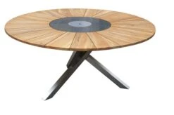 OUTFLEXX Esstischgarnitur, Silber/schwarz, Edelstahl/FSC-Teak, Esstisch Ø 170 Cm, 6 Freischwinger 12 OUTFLEXX Esstischgarnitur, Silber/schwarz, Edelstahl/FSC-Teak, Esstisch Ø 170 Cm, 6 Freischwinger -Gartenmoebel Verkaufs-Shop 3 18872.jpg