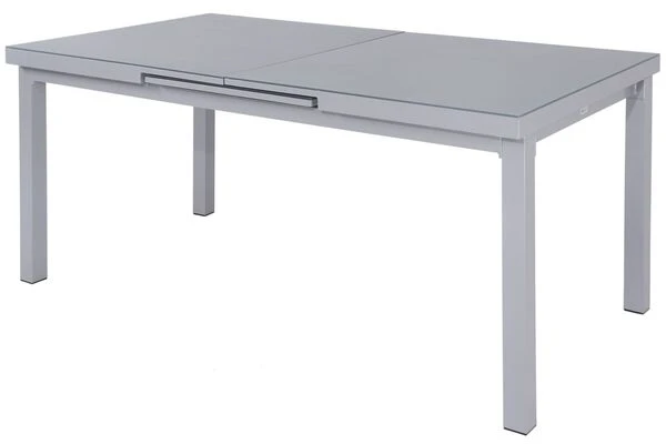 KETTLER BasicPlus Esstischgarnitur, Silber, Alu/Textilene, Tisch 180/240x100cm, 6 Multipositionssessel 5 KETTLER BasicPlus Esstischgarnitur, Silber, Alu/Textilene, Tisch 180/240x100cm, 6 Multipositionssessel – Bild 3