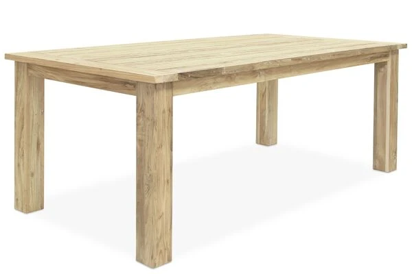 OUTFLEXX Esstischgarnitur, Polyrattan/Teakholz, Tisch 200 X 100 Cm, 6 Hochlehner- Diningsessel, Inkl. Polster 5 OUTFLEXX Esstischgarnitur, Polyrattan/Teakholz, Tisch 200 X 100 Cm, 6 Hochlehner- Diningsessel, Inkl. Polster – Bild 3