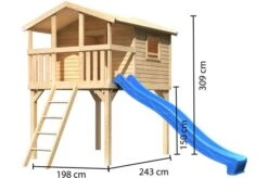 KARIBU Stelzenhaus Benjamin, Fichtenholz Ca. 19 Mm, Satteldach 10 KARIBU Stelzenhaus Benjamin, Fichtenholz Ca. 19 Mm, Satteldach -Gartenmoebel Verkaufs-Shop 3 19405 3.jpg