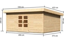 KARIBU Gartenhaus Northeim 6, Fichtenholz Ca. 40 Mm, Pultdach, 12 KARIBU Gartenhaus Northeim 6, Fichtenholz Ca. 40 Mm, Pultdach, -Gartenmoebel Verkaufs-Shop 3 19422.jpg