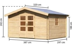 KARIBU Blockbohlenhaus Meldorf 5, Fichtenholz Ca. 40 Mm, Satteldach -Gartenmoebel Verkaufs-Shop 3 19429 1.jpg