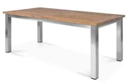 STERN Cardiff Esstischgruppe, Silber/taupe, Edelstahl/Teak, Tisch 200/260 X 100 Cm, 6 Stapelsessel 14 STERN Cardiff Esstischgruppe, Silber/taupe, Edelstahl/Teak, Tisch 200/260 X 100 Cm, 6 Stapelsessel -Gartenmoebel Verkaufs-Shop 3 19704.jpg