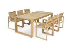 OUTFLEXX Anok Esstischgarnitur, Natur, Recycled FSC-Teak, Esstisch 200x100cm, 6x Stuhl 9 OUTFLEXX Anok Esstischgarnitur, Natur, Recycled FSC-Teak, Esstisch 200x100cm, 6x Stuhl -Gartenmoebel Verkaufs-Shop 3 20599.jpg