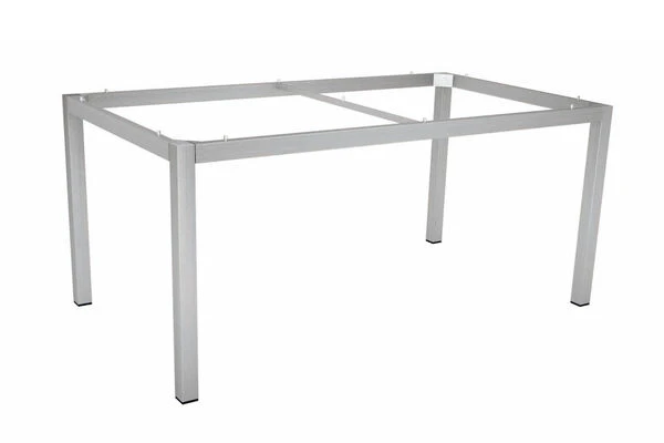 STERN Cardiff Esstischgarnitur, Taupe/silber, Edelstahl/Textil, 160 X 90 Cm, 4 Pers., FSC-Teakholz 6 STERN Cardiff Esstischgarnitur, Taupe/silber, Edelstahl/Textil, 160 X 90 Cm, 4 Pers., FSC-Teakholz – Bild 4