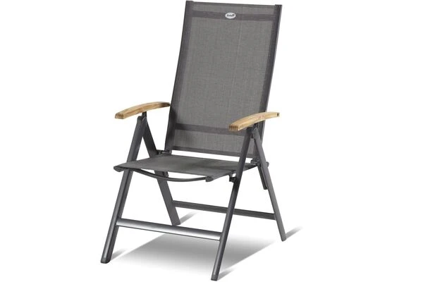 HARTMAN Aruba Esstischgruppe, Xerix/natur, Alu/FSC-Teak, 6 Hochlehner, 150/210x90cm 6 HARTMAN Aruba Esstischgruppe, Xerix/natur, Alu/FSC-Teak, 6 Hochlehner, 150/210x90cm – Bild 4