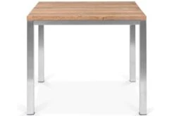 OUTFLEXX Esstischgarnitur, Edelstahl / Recyceltes FSC-Teak, Tisch 90 X 90 Cm, 4 Freischwinger Padded, Silber 13 OUTFLEXX Esstischgarnitur, Edelstahl / Recyceltes FSC-Teak, Tisch 90 X 90 Cm, 4 Freischwinger Padded, Silber -Gartenmoebel Verkaufs-Shop 4 17259.jpg