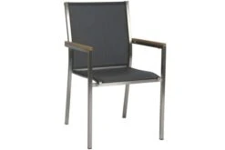 STERN Polaris Esstischgruppe, Silbergrau, Edelstahl/FSC-Teak, Tisch Ø 170 Cm, 6 Stapelsessel 10 STERN Polaris Esstischgruppe, Silbergrau, Edelstahl/FSC-Teak, Tisch Ø 170 Cm, 6 Stapelsessel -Gartenmoebel Verkaufs-Shop 4 18081.jpg