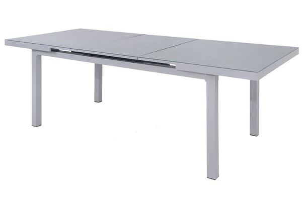 KETTLER BasicPlus Esstischgarnitur, Silber, Alu/Textilene, Tisch 180/240x100cm, 6 Multipositionssessel 6 KETTLER BasicPlus Esstischgarnitur, Silber, Alu/Textilene, Tisch 180/240x100cm, 6 Multipositionssessel – Bild 4