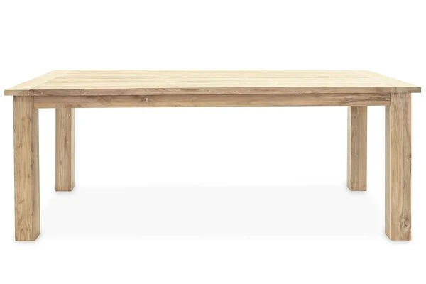 OUTFLEXX Esstischgarnitur, Polyrattan/Teakholz, Tisch 200 X 100 Cm, 6 Hochlehner- Diningsessel, Inkl. Polster 6 OUTFLEXX Esstischgarnitur, Polyrattan/Teakholz, Tisch 200 X 100 Cm, 6 Hochlehner- Diningsessel, Inkl. Polster – Bild 4