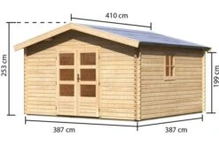 KARIBU Blockbohlenhaus Meldorf 6, Fichtenholz Ca. 40 Mm, Satteldach -Gartenmoebel Verkaufs-Shop 4 19430 1.jpg