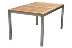 STERN Cardiff Esstischgruppe, Silber/taupe, Edelstahl/FSC-Teak, Tisch 150/200 X 90 Cm, 4 Stapel-, 2 Multipositionssessel -Gartenmoebel Verkaufs-Shop 4 19700.jpg