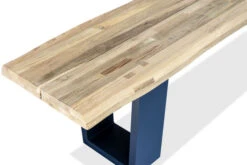 OUTFLEXX Bank, Dark Grey/natur, Alu/recycled FSC®-Teak, 240x100x45cm, Mit Baumkante -Gartenmoebel Verkaufs-Shop 4 20317.jpg