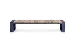 OUTFLEXX Kona Bank, Dark Grey/natur, Alu/recycled FSC®-Teak, 240x40x45cm, Rustikal Gebürstet, U-Gestell 10 OUTFLEXX Kona Bank, Dark Grey/natur, Alu/recycled FSC®-Teak, 240x40x45cm, Rustikal Gebürstet, U-Gestell -Gartenmoebel Verkaufs-Shop 4 20327.jpg