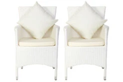 OUTFLEXX Dining Set, Weiß, Polyrattan, Tisch 200x95cm, Spraystone, 6mm, 6 Sessel -Gartenmoebel Verkaufs-Shop 4 20670.jpg