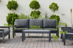 OUTFLEXX 3-Sitzer Sofa, Anthrazit, Olefin/Alu 9 OUTFLEXX 3-Sitzer Sofa, Anthrazit, Olefin/Alu -Gartenmoebel Verkaufs-Shop 4 20853.jpg