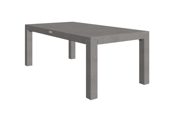 OUTFLEXXEsstischgarnitur, Grau, Faserzement, 180 X 90 Cm, Für Bis Zu 8 Personen, Kombinierbar, 6 Hocker 6 OUTFLEXXEsstischgarnitur, Grau, Faserzement, 180 X 90 Cm, Für Bis Zu 8 Personen, Kombinierbar, 6 Hocker – Bild 4