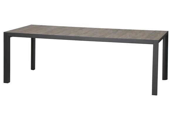 SIENA GARDEN Velia / Silva Dining Set, Anthrazit/washed Grey, Alu/Ranotex/Keramik, 8 Sessel, Tisch 220 X 100 Cm 6 SIENA GARDEN Velia / Silva Dining Set, Anthrazit/washed Grey, Alu/Ranotex/Keramik, 8 Sessel, Tisch 220 X 100 Cm – Bild 4