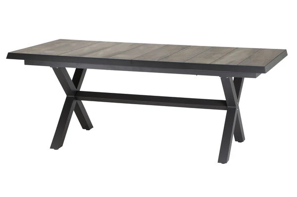 SIENA GARDEN Corido / Sincro Sitzgruppe, Charcoal, Alu / Gardino®-Geflecht, 4 Diningsessel, Ausziehtisch 205/265 X 103 Cm 6 SIENA GARDEN Corido / Sincro Sitzgruppe, Charcoal, Alu / Gardino®-Geflecht, 4 Diningsessel, Ausziehtisch 205/265 X 103 Cm – Bild 4