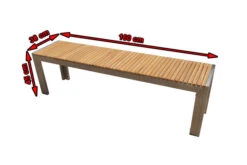 OUTFLEXX Bank Aus Edelstahl/FSC-Teakholz, 160x38x45cm 9 OUTFLEXX Bank Aus Edelstahl/FSC-Teakholz, 160x38x45cm -Gartenmoebel Verkaufs-Shop 4 7102.jpg