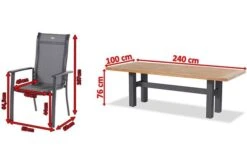 HARTMAN Sondermodell Yasmani/Alice Comfort Esstischgruppe, Xerix, Alu/Teakholz, 240x100cm, 6 Stapelsessel -Gartenmoebel Verkaufs-Shop 5 19049.jpg