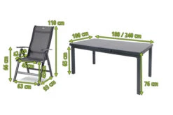 HARTMAN Alice Comfort Esstischgarnitur, Xerix, Alu/Textilene, Tisch 180/240x100cm, 8 Multipositionssessel 18 HARTMAN Alice Comfort Esstischgarnitur, Xerix, Alu/Textilene, Tisch 180/240x100cm, 8 Multipositionssessel -Gartenmoebel Verkaufs-Shop 5 19332.jpg