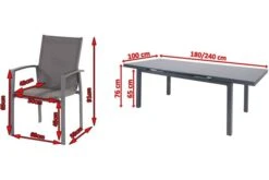 HARTMAN Canterbury Esstischgarnitur, Xerix, Alu/Textilene, Tisch 180/240x100cm, 6 Stapelsessel 17 HARTMAN Canterbury Esstischgarnitur, Xerix, Alu/Textilene, Tisch 180/240x100cm, 6 Stapelsessel -Gartenmoebel Verkaufs-Shop 5 19355.jpg