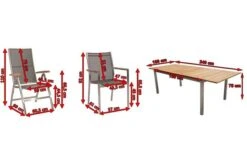 STERN Cardiff Set, Silber/silbergrau, Edelstahl/FSC-Teak, Tisch 180/240 X 100 Cm, 4 Stapel-, 2 Multipositionssessel -Gartenmoebel Verkaufs-Shop 5 19738.jpg