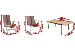 STERN Cardiff Set, Silber/silbergrau, Edelstahl/FSC-Teak, Tisch 200/300 X 100 Cm, 4 Stapel-, 2 Multipositionssessel 15 STERN Cardiff Set, Silber/silbergrau, Edelstahl/FSC-Teak, Tisch 200/300 X 100 Cm, 4 Stapel-, 2 Multipositionssessel -Gartenmoebel Verkaufs-Shop 5 19742.jpg