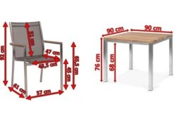STERN Cardiff Esstischgruppe, Silber/silbergrau, Edelstahl/Teak, Tisch 90 X 90 Cm, 4 Stapelsessel 14 STERN Cardiff Esstischgruppe, Silber/silbergrau, Edelstahl/Teak, Tisch 90 X 90 Cm, 4 Stapelsessel -Gartenmoebel Verkaufs-Shop 5 19769.jpg