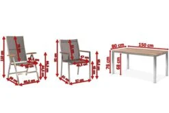 STERN Cardiff Esstischgruppe, Silber/silbergrau, Edelstahl/Teak, Tisch 150 X 80 Cm, 4 Stapel-, 2 Multipositionssessel 16 STERN Cardiff Esstischgruppe, Silber/silbergrau, Edelstahl/Teak, Tisch 150 X 80 Cm, 4 Stapel-, 2 Multipositionssessel -Gartenmoebel Verkaufs-Shop 5 19773.jpg