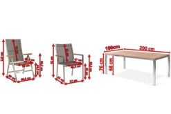 STERN Cardiff Esstischgruppe, Silber/silbergrau, Edelstahl/Teak, Tisch 200 X 100 Cm, 4 Stapel-, 2 Multipositionssessel 16 STERN Cardiff Esstischgruppe, Silber/silbergrau, Edelstahl/Teak, Tisch 200 X 100 Cm, 4 Stapel-, 2 Multipositionssessel -Gartenmoebel Verkaufs-Shop 5 19776.jpg