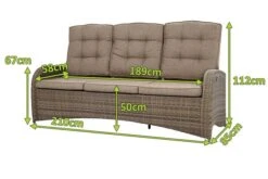 Ploß Rabida Comfort Dining / Lounge 3-Sitzer Sofa, Champagner-meliert, Polyrattan, 210x85x112 Cm, Verstellbar 26 Ploß Rabida Comfort Dining / Lounge 3-Sitzer Sofa, Champagner-meliert, Polyrattan, 210x85x112 Cm, Verstellbar -Gartenmoebel Verkaufs-Shop 5 20164.jpg